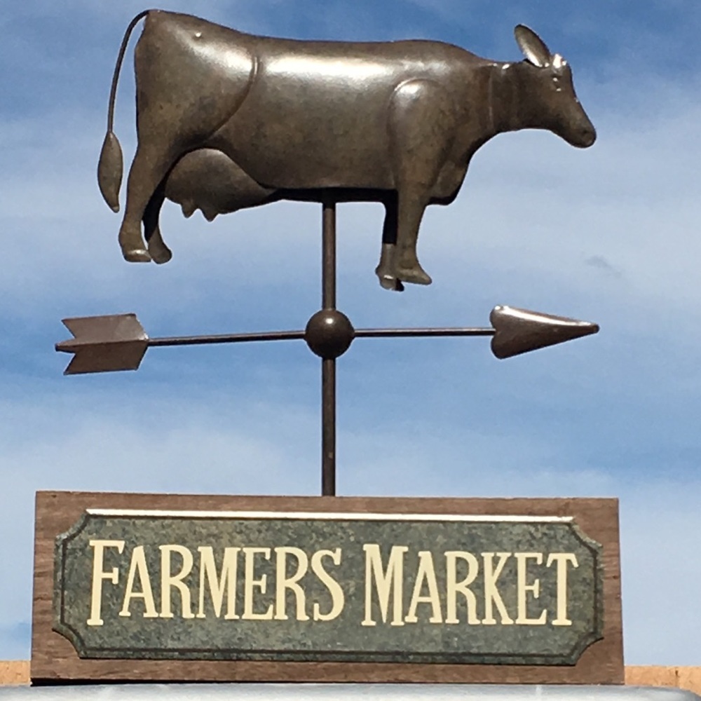 HOLIDAY Living Farmers Market Cow Weathervane-type Sign